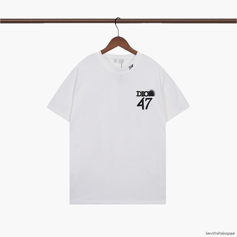 Dior 47 Collection Minimalist Style White T-Shirt