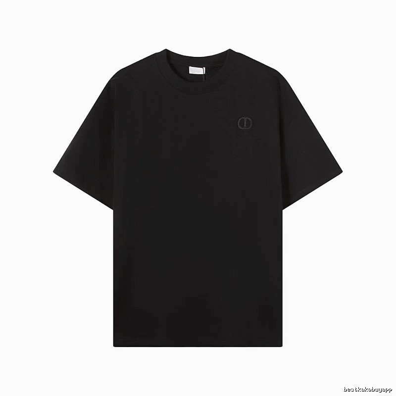 Dior Classic Collection Minimalist Style Black T-Shirt