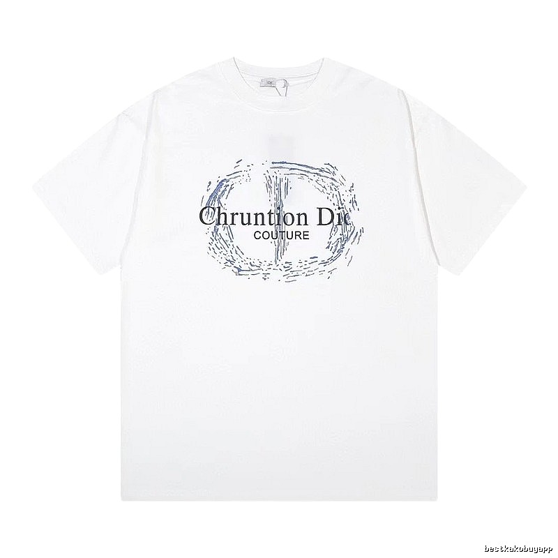Dior Couture Trendy Style White Short-sleeve T-shirt