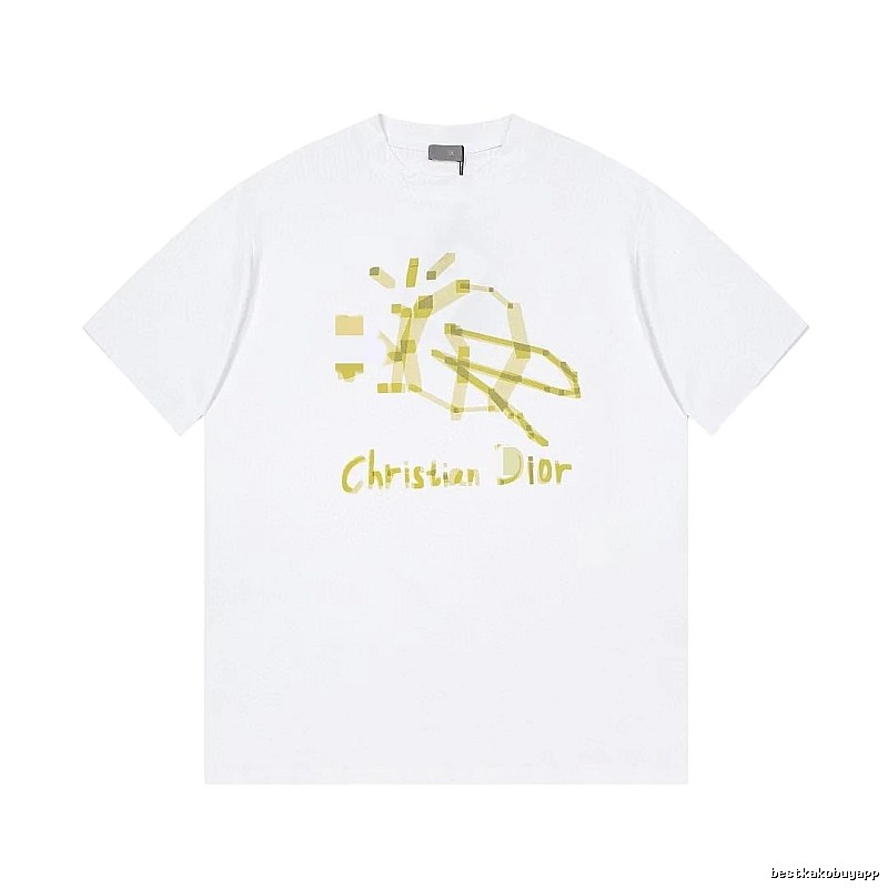 Dior Graffiti Street Style White T-Shirt