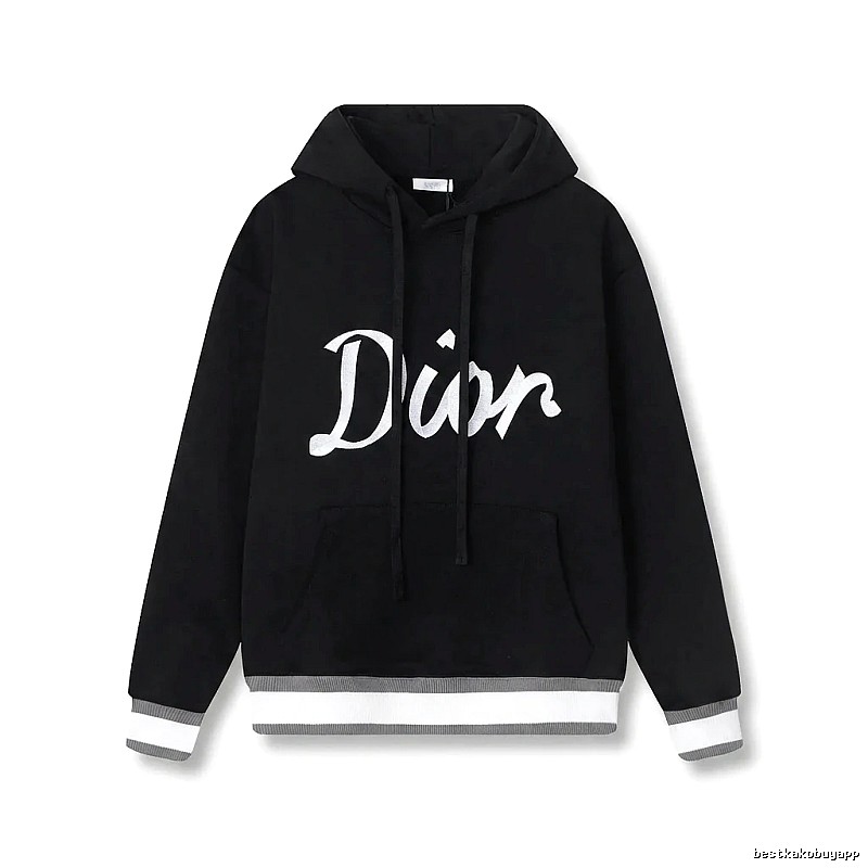 Dior letter-style black sweatshirt