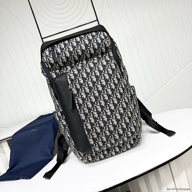 Dior Oblique backpack Blue Travel