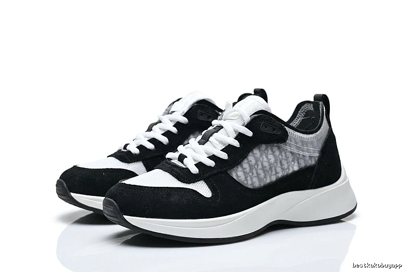 Dior retro black-and-white sports shoes