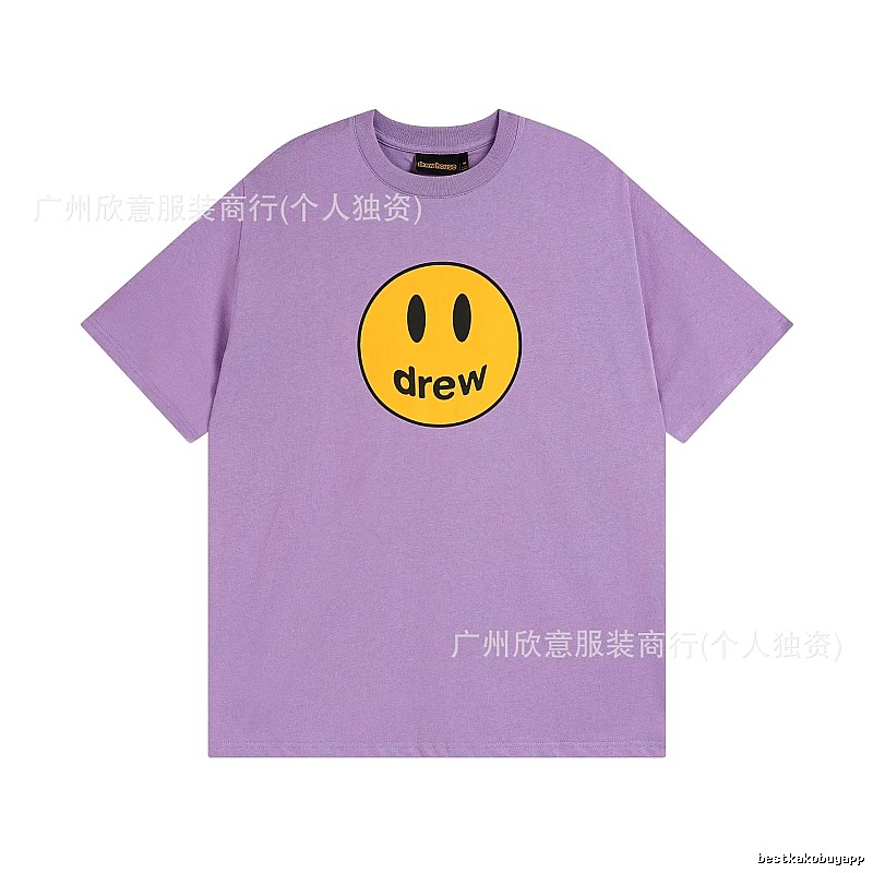 DREW Smile Street Style Purple Short Sleeve T-shirt
