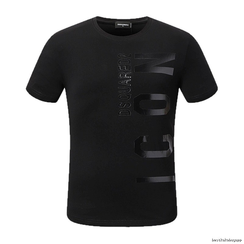 DSQUARED2 ICON Streetwear Black Short-sleeve T-shirt