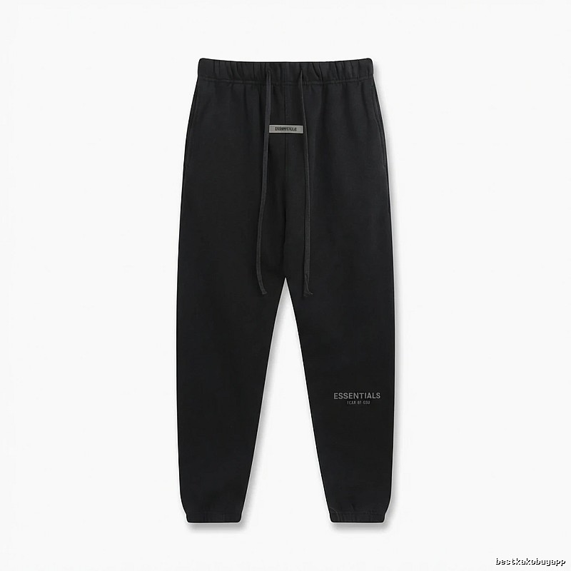 ESSENTIALS Basic Black Sweatpants