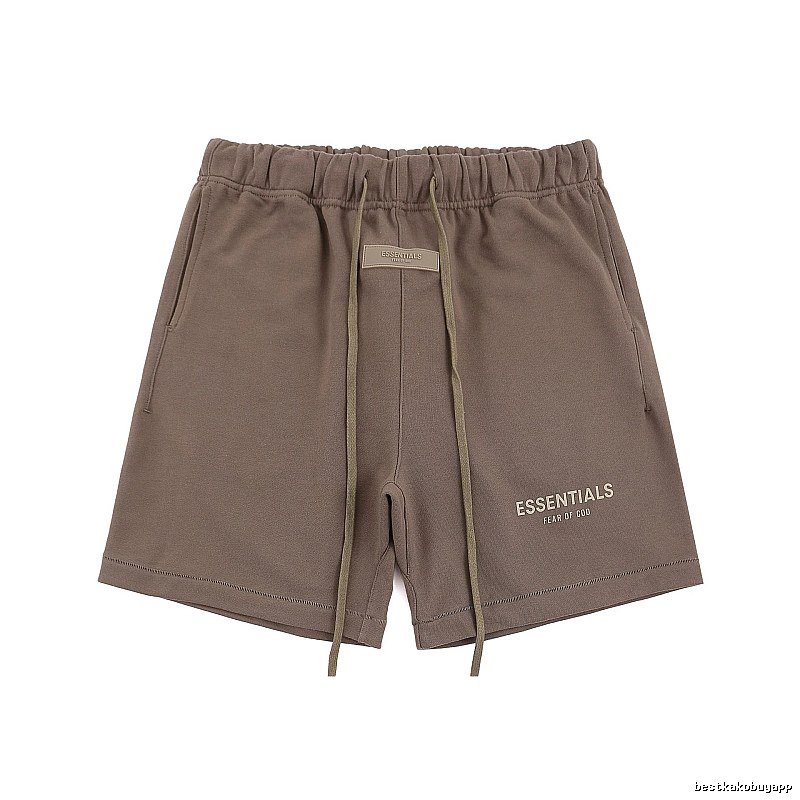 ESSENTIALS Basic Khaki Shorts