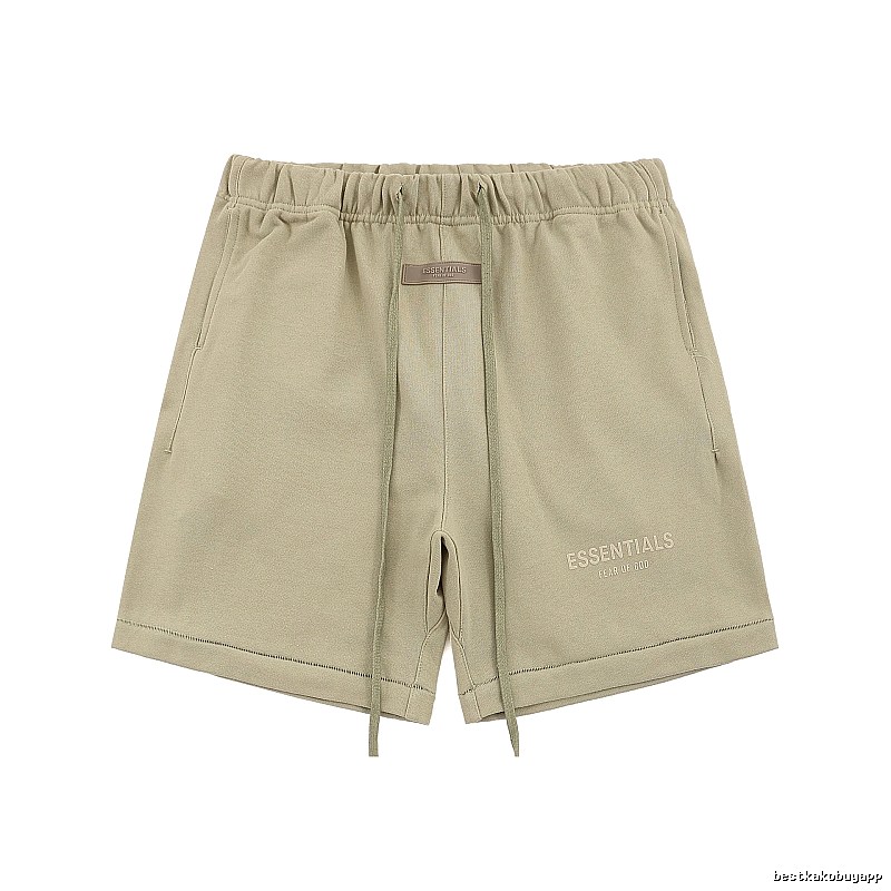 ESSENTIALS Basic Khaki Shorts