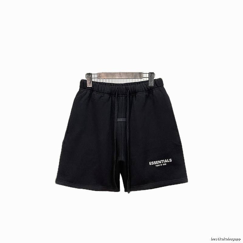 ESSENTIALS casual style black shorts