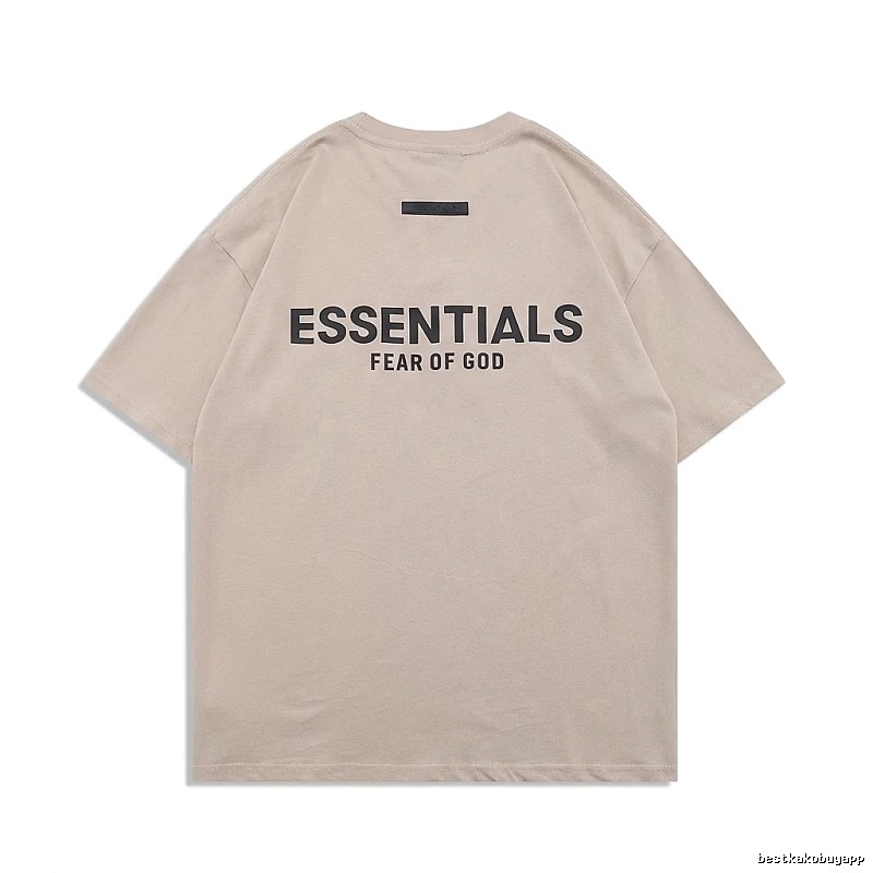 ESSENTIALS minimalist style beige T-shirt