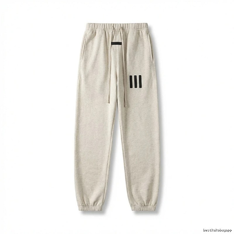 ESSENTIALS minimalist style light gray sweatpants