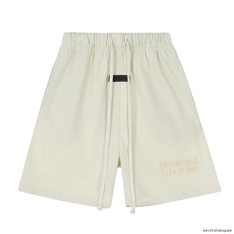 ESSENTIALS minimalist style off-white shorts