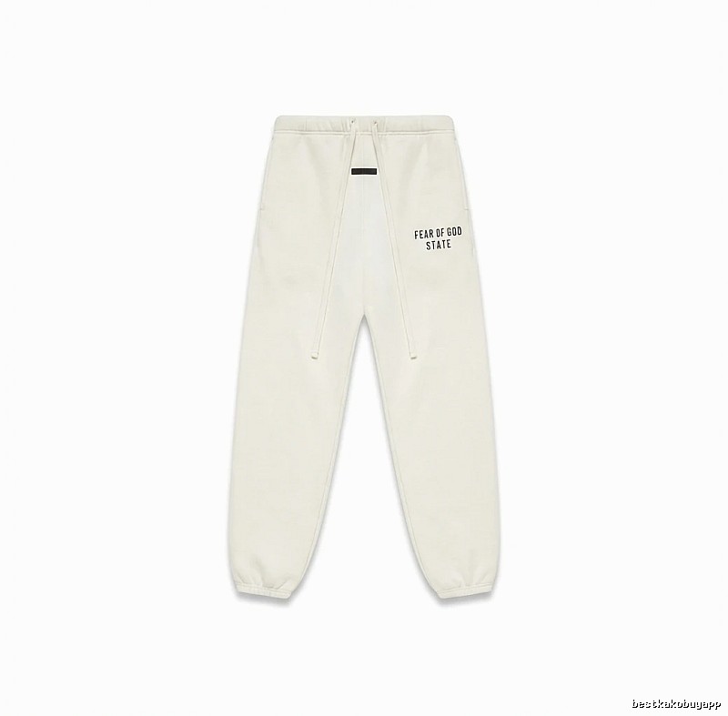 ESSENTIALS minimalist style white sweatpants