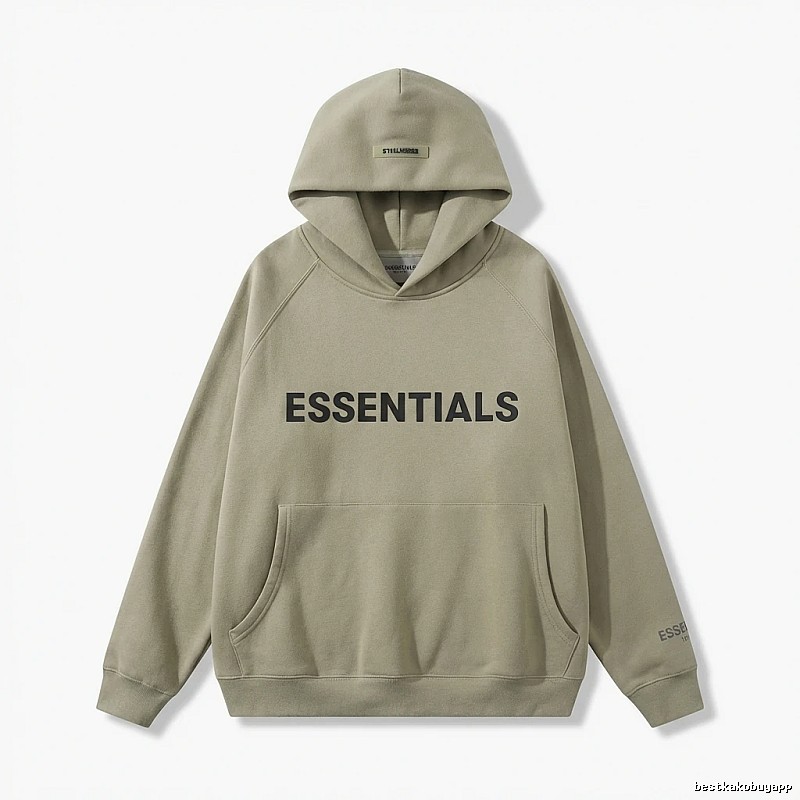 ESSENTIALS Simple Style Grey Hoodie