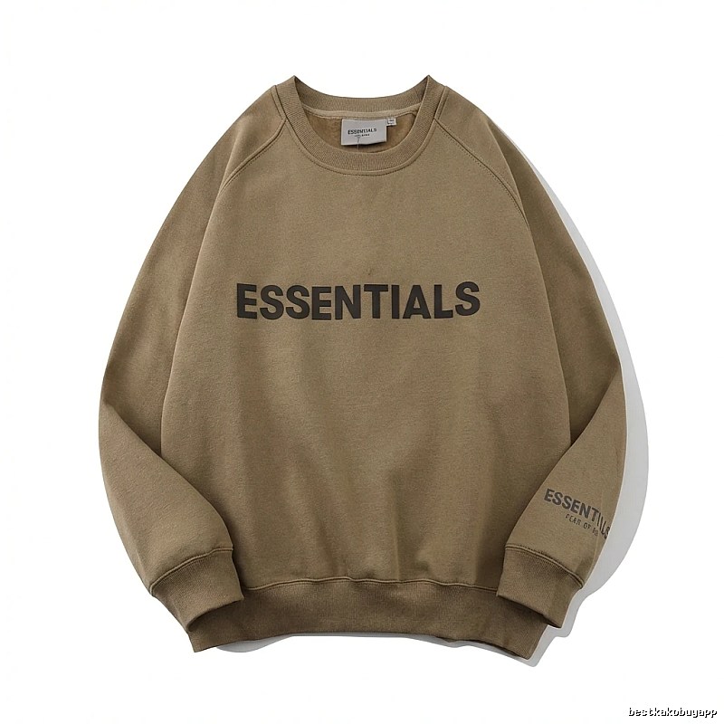 ESSENTIALS Simple Style Khaki Sweatshirt