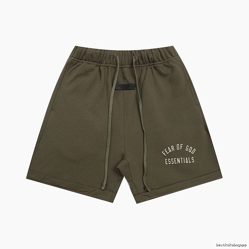 ESSENTIALS trendy brand army green shorts