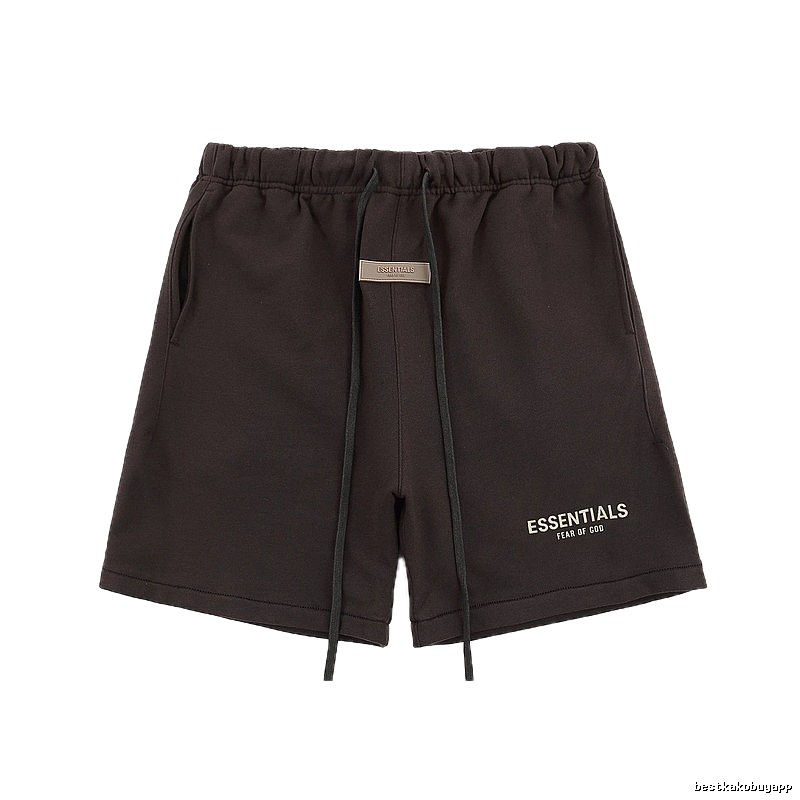 Essentials trendy brand dark coffee shorts