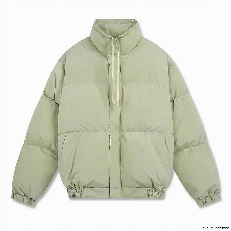 ESSENTIALS trendy brand simple style light green cotton-padded jacket