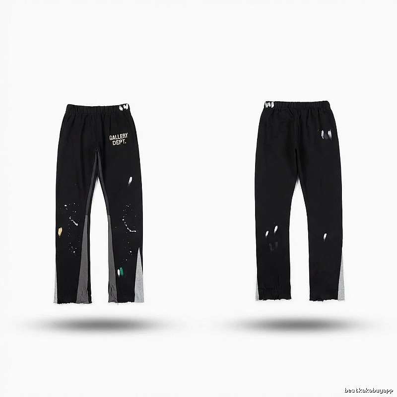 Gallery Dept Graffiti Street Style Black Pants
