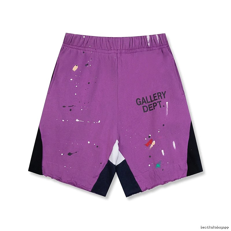 Gallery Dept Graffiti Style Purple Shorts