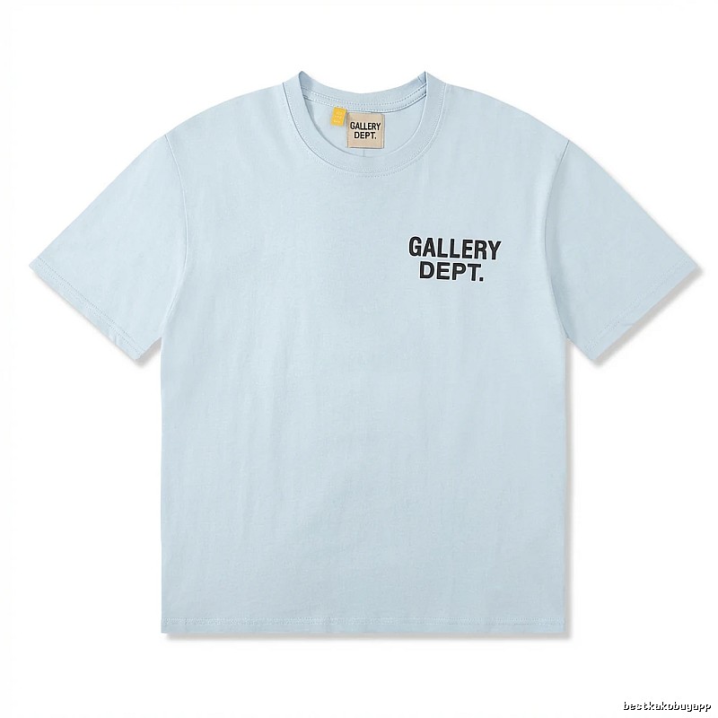 Gallery Dept Simple Style Light Blue T-shirt