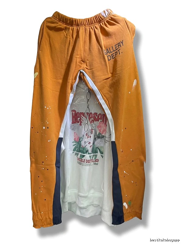 Gallery Dept. Splatter Paint Style Orange Pants