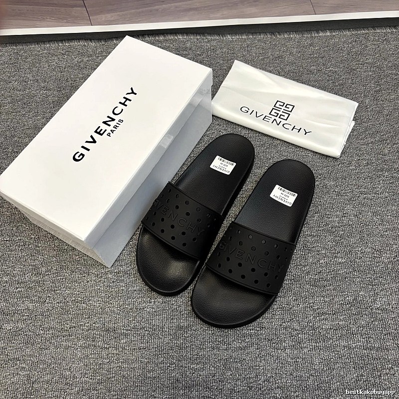 Givenchy Trendy Cut-out Black Slides