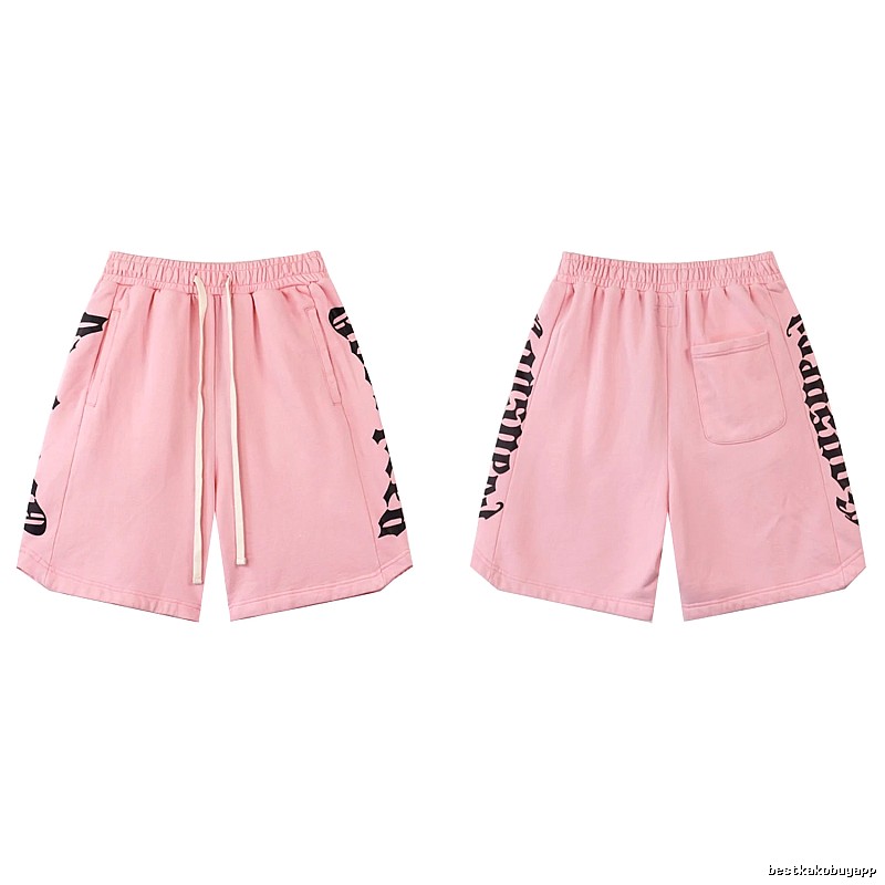 Godspeed Gothic Print Street Style Pink Shorts