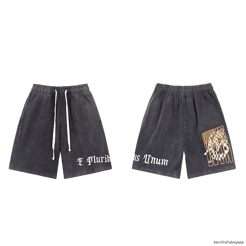Godspeed Gothic Street Style Charcoal Grey Casual Shorts