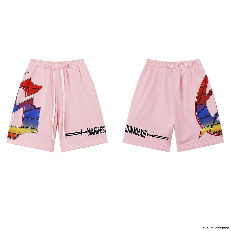 Godspeed Gradient Print Street Style Pink Shorts