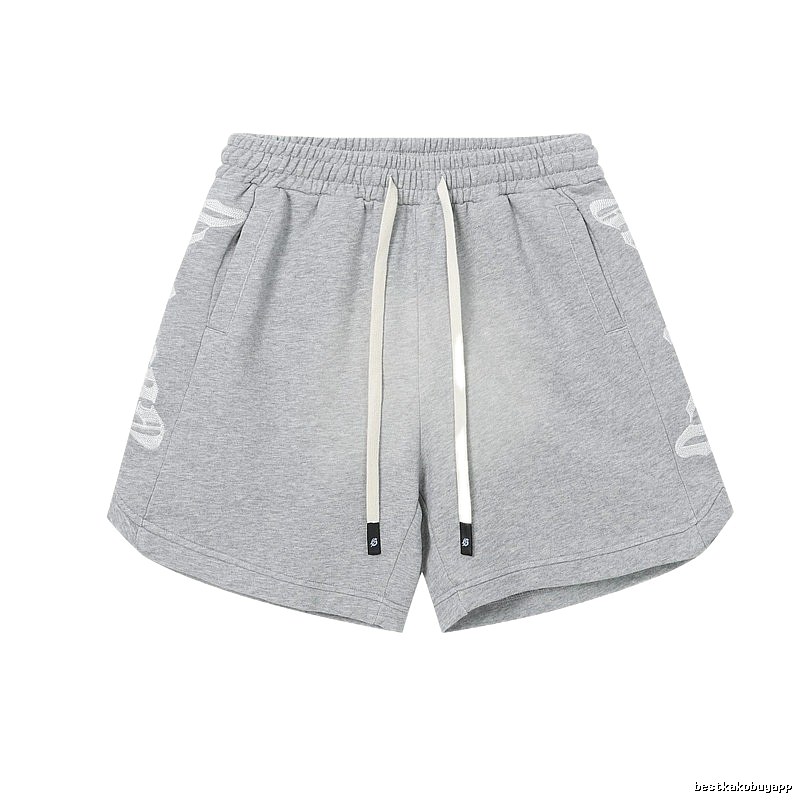 Godspeed Print Street Style Light Gray Casual Shorts
