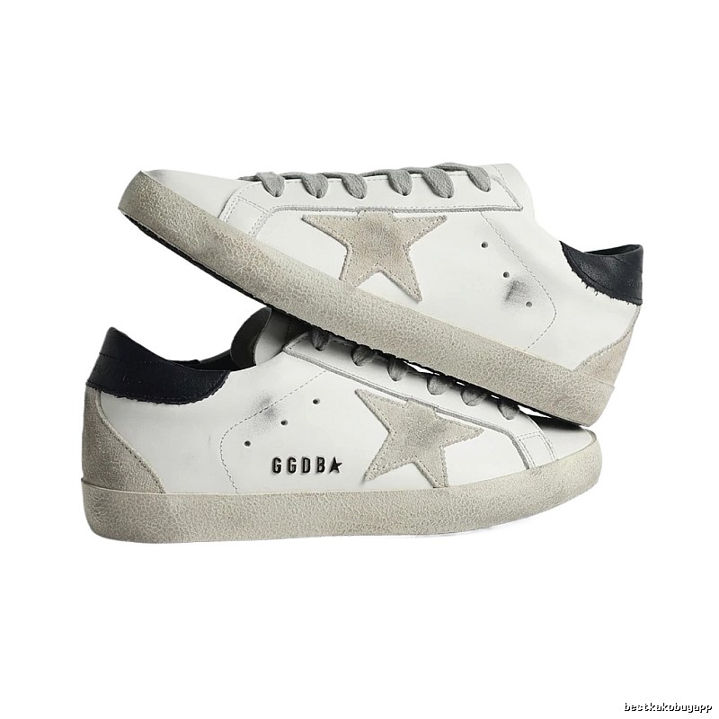Golden Goose distressed white shoes