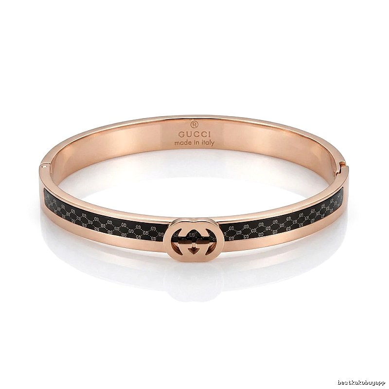 Gucci Double G Vintage Rose Gold Bracelet