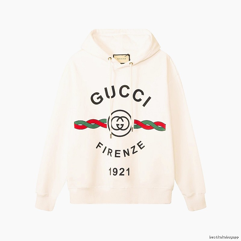 Gucci Hoodie with Cream Hoodie with Gucci Firenze