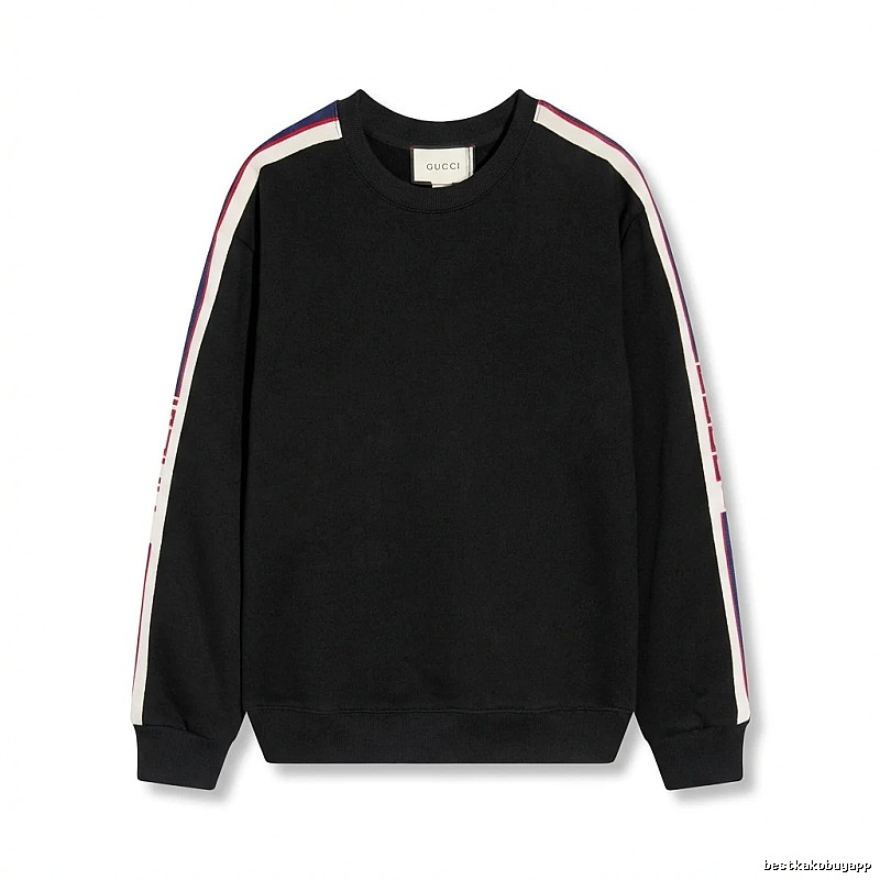Gucci striped casual style black sweatshirt