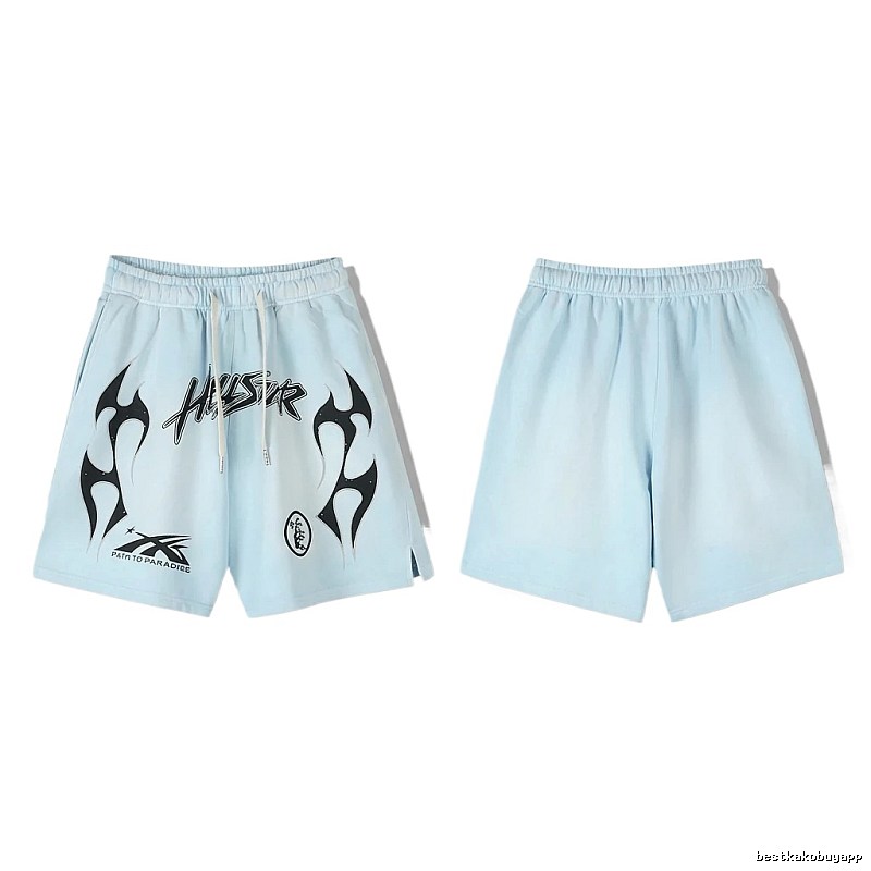 Hellstar Flame Wind Light Blue Shorts