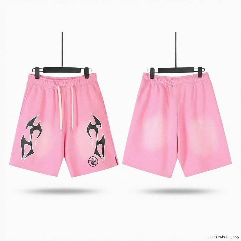 Hellstar Flame Wind Pink Shorts