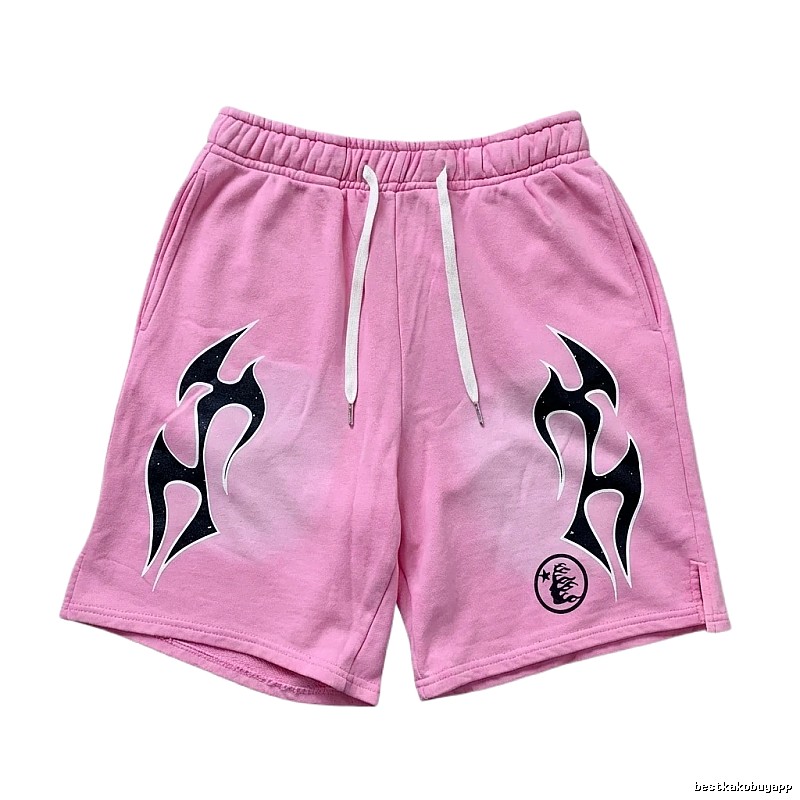 Hellstar Flame Wind Pink Shorts