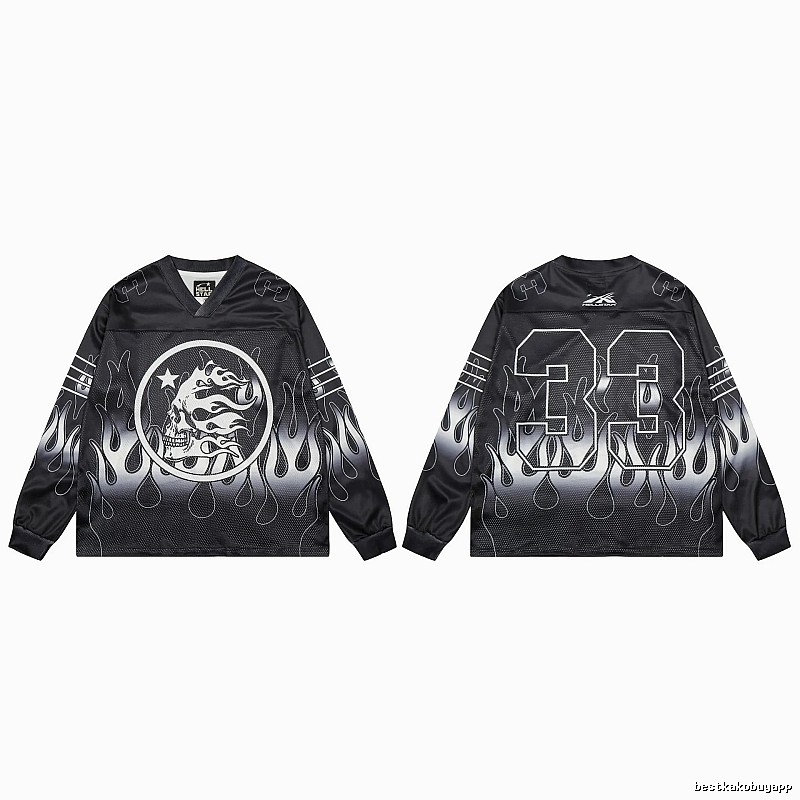 Hellstar Skull Flame High Street Black Jersey
