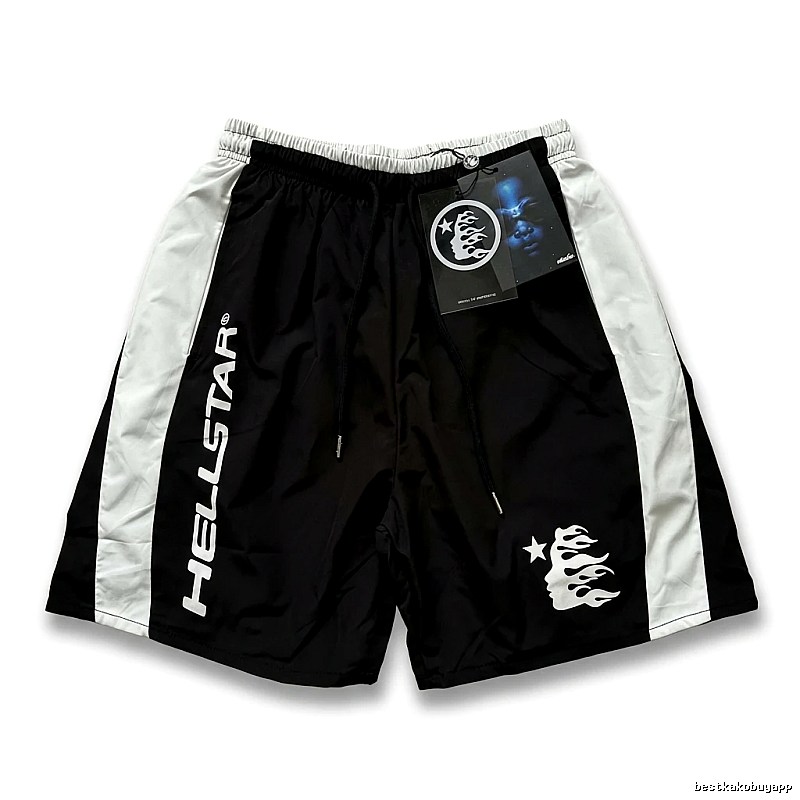 Hellstar Street Style Black and White Shorts