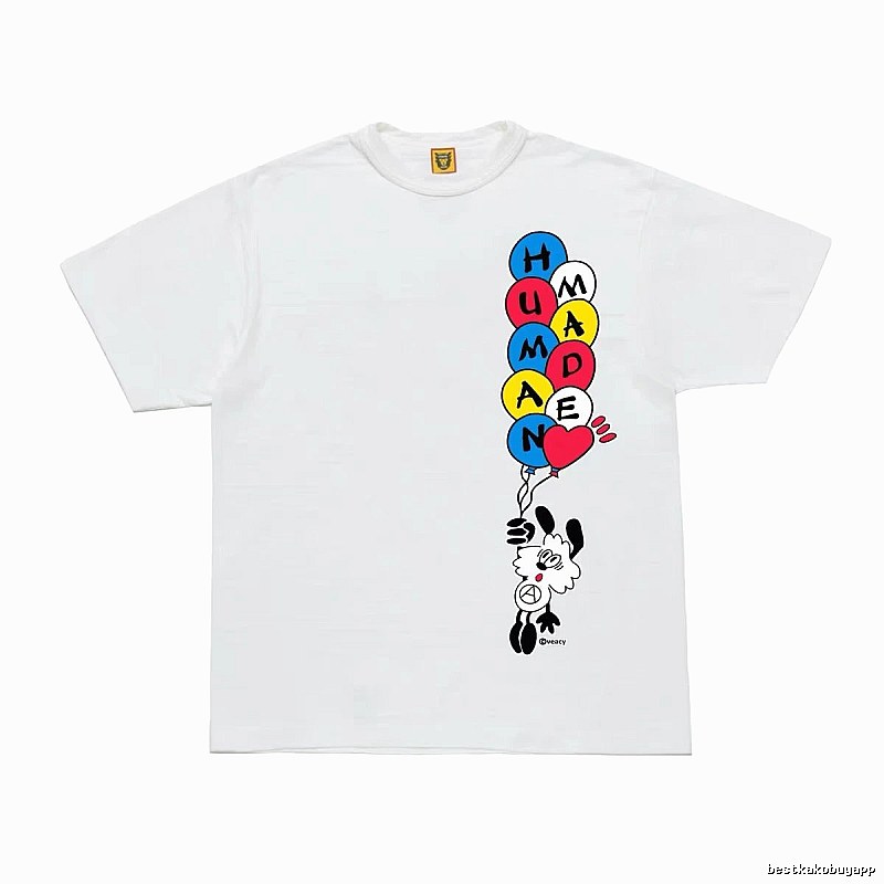 HUMAN MADE Balloon Print Japanese Streetwear White T-Shirt