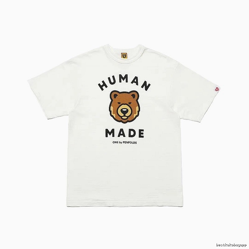 HUMAN MADE Bear Head Japanese Retro White T-Shirt