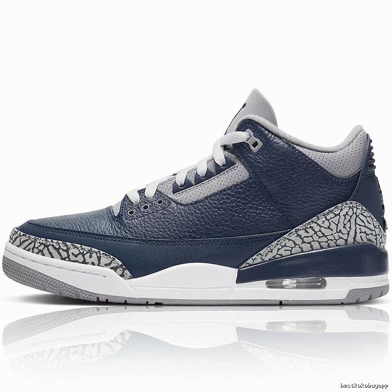 Jordan AJ3 Retro Style Dark Blue Sports Shoes