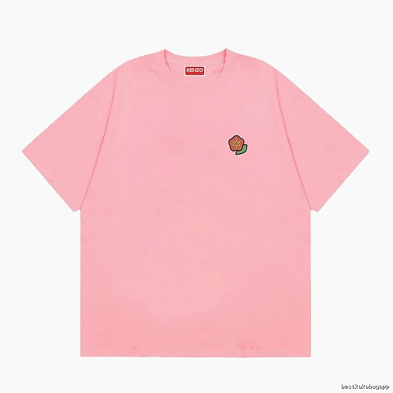 KENZO Begonia Collection Casual Style Pink T-Shirt