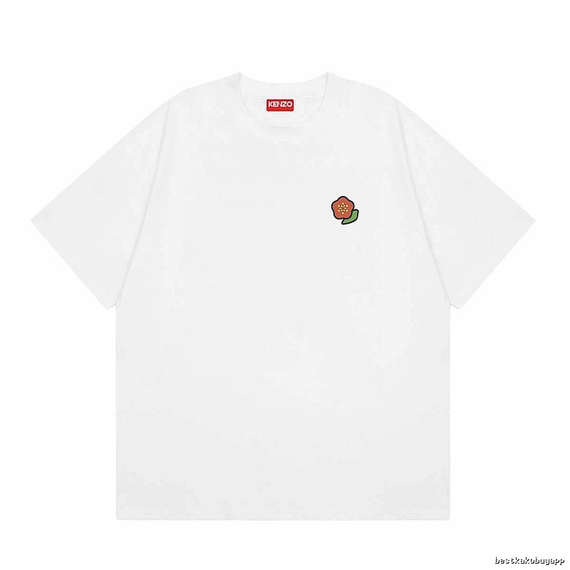 KENZO Crabapple Blossom Casual Style White Short Sleeve T-shirt