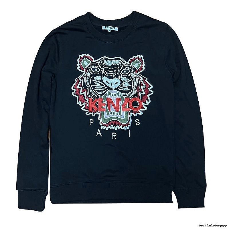 Kenzo Style Kc55 Tiger SweatShirt Casual Layering Graphic