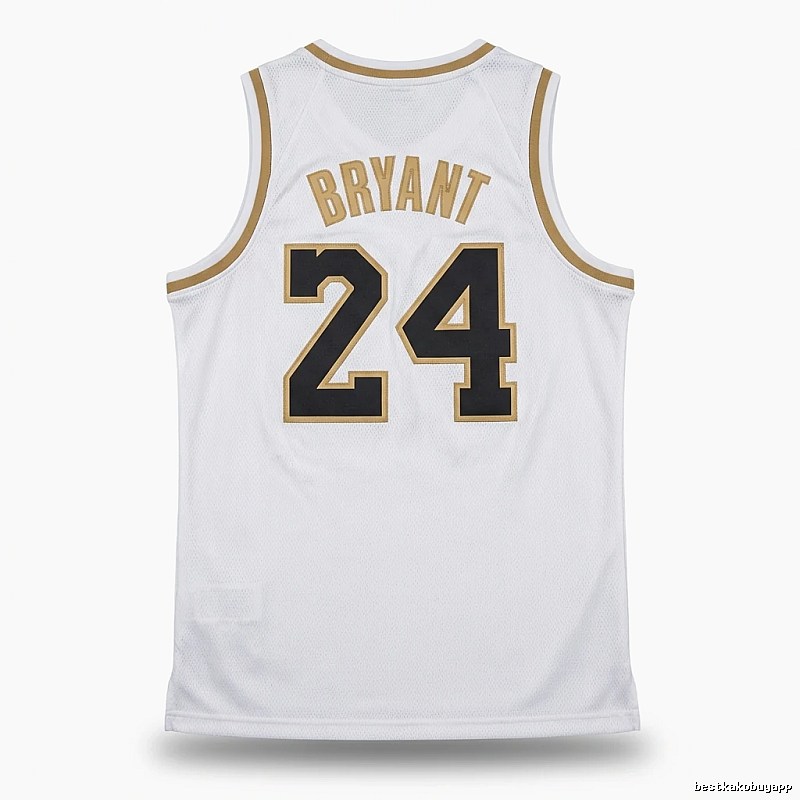 Kobe No. 24 retro-style white jersey