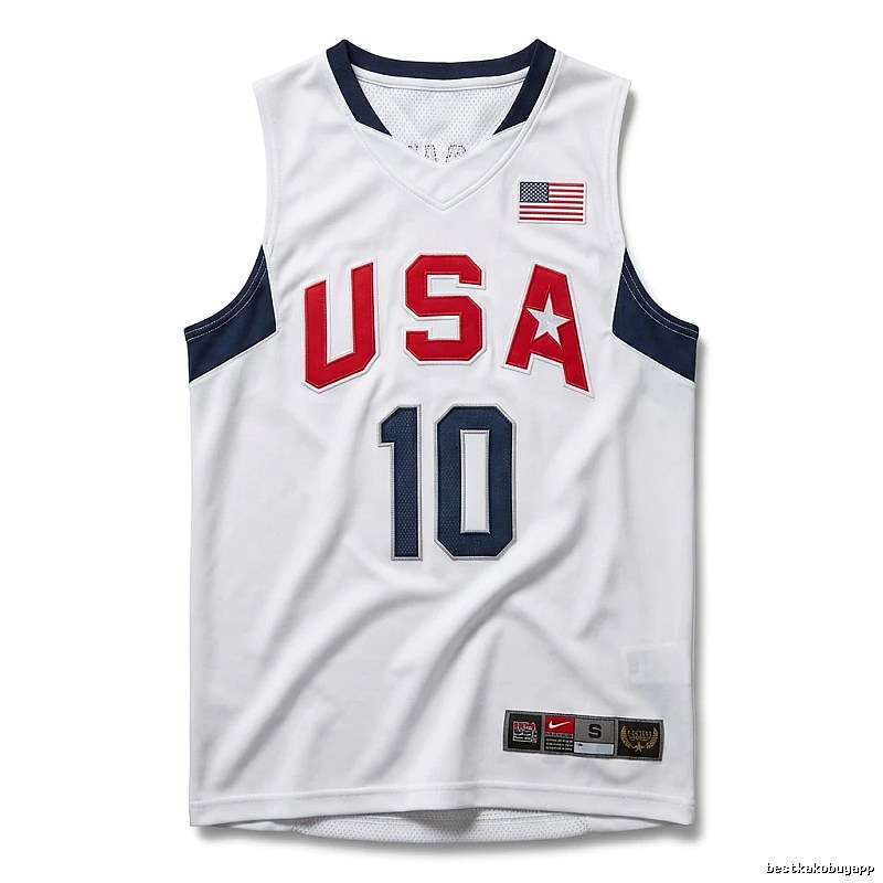 Kobe USA series sporty white jersey