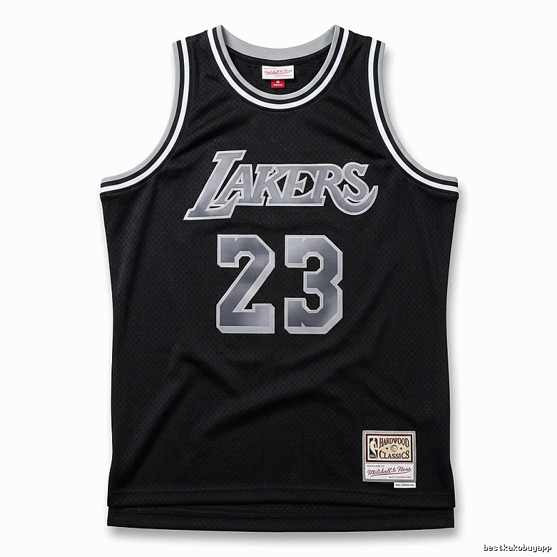 Lakers No. 23 LBJ retro-style jersey