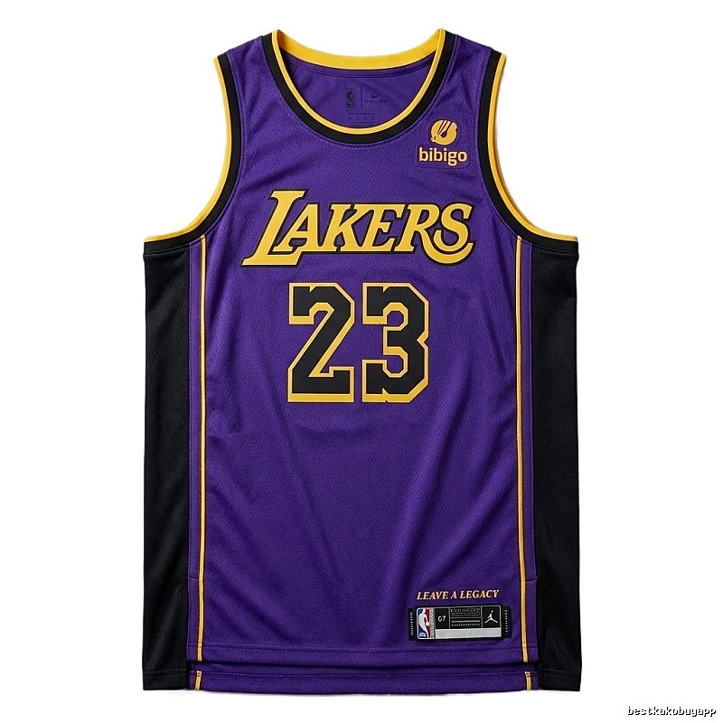 LBJ Lakers retro purple jersey